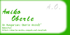 aniko oberle business card